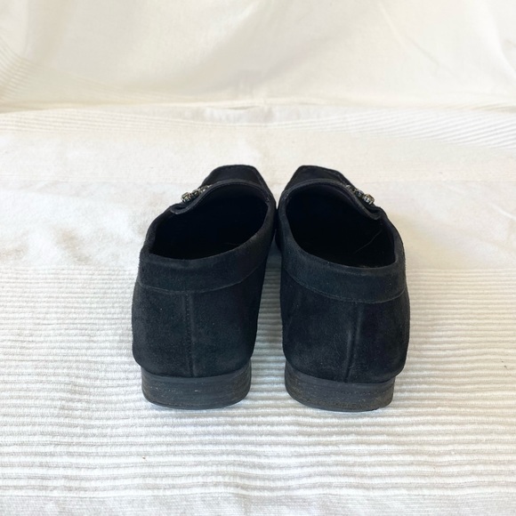 Stuart Weitzman Black Suede Loafers - Picture 6 of 16